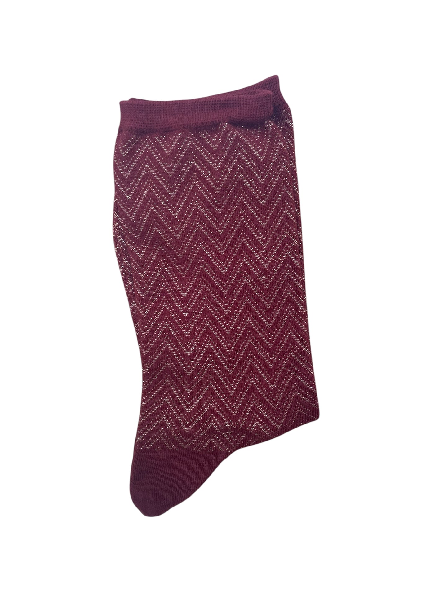 Par Calcetín burdeos