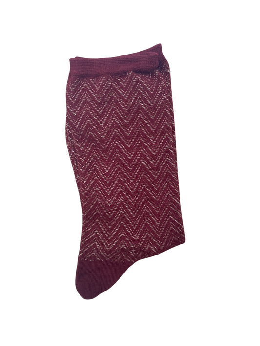 Par Calcetín burdeos